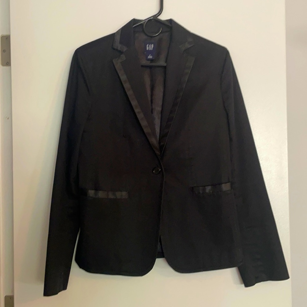 Gap Black Size 6 Tuxedo Blazer